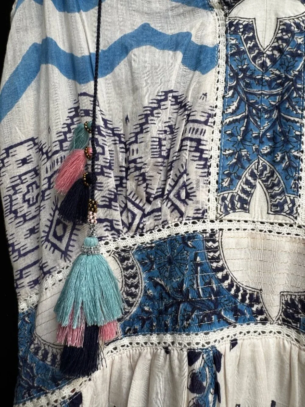 Bell by Alicia Bell Annabelle Maxi Dress -  Medium - Silk & Cotton - Like New - Picture 8 of 16